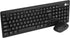 SIIG Jk-WR0T12-S1 Standard Size 102Key Wireless Keyboard with 3Button Wireless Optical Mouse in Black