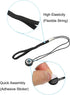 PATIKIL Camera Lens Cap Leash, 6Pcs Nylon Elastic Adhesive Cap Cover String Cord Keeper for Outdoor Photography,