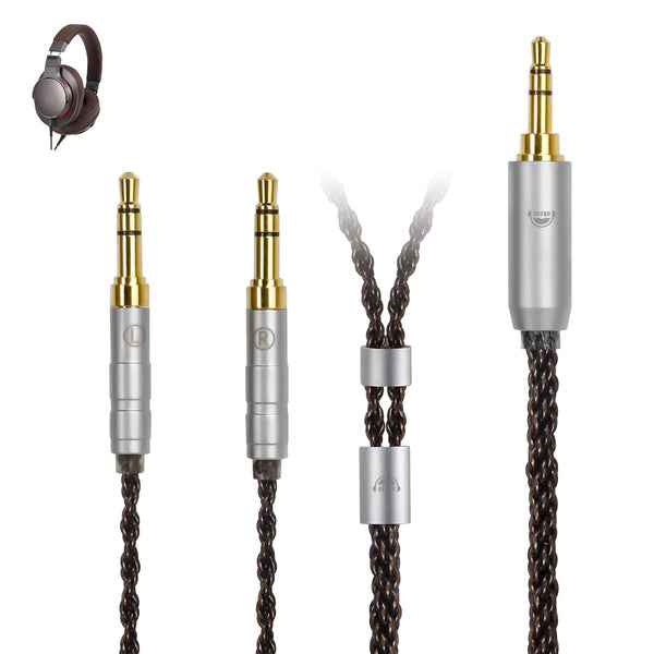 okcsc Replacement Upgrade Cable for Denon AH-D600 AH-D7200 AH-D7100 AH-D9200 AH-D5200 Headsets, 8 Core OFC Audio Cable