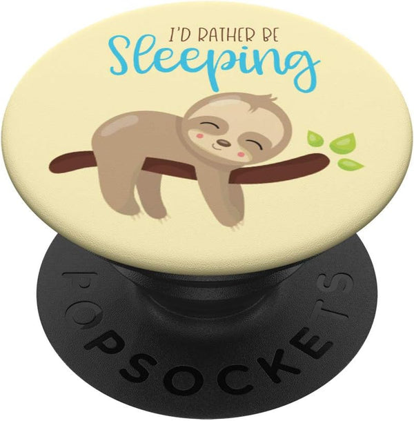 Sloth Lover Sleeping Love Sloths Cute Girls Gift PopSockets PopGrip Swappable