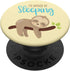 Sloth Lover Sleeping Love Sloths Cute Girls Gift PopSockets PopGrip Swappable