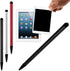 Wentoenapp 3Pcs Black Silver and Red Universal Phone Tablet Touch Screen Pen Stylus for Android iPhone iPad