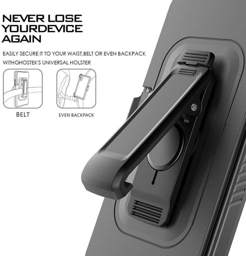 Defender Case for Samsung Galaxy Note 9 | Tough Rugged TPU Hybrid Hard Shell Case for Drop Protection | Black, No