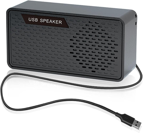shuley USB Computer Speakers, USB Powered Mini Sound Bars, Laptop Stereo Speaker, Plug