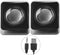 Computer Speakers for Desktop PC, Laptop, Mac, USB 2.0 Mini Wired Combination Speaker, Dual Stereo with Volume Control.