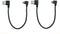 CERRXIAN 9Inch Micro USB Cable Combo, Right Angle Micro USB to USB 2.0 Type A, 2-Pack, Black