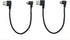 CERRXIAN 9Inch Micro USB Cable Combo, Right Angle Micro USB to USB 2.0 Type A, 2-Pack, Black