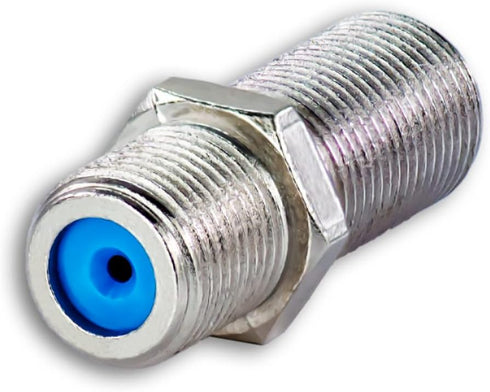 SatelliteSale High-Frequency F81 Coaxial Barrel Connectors Female to Female F-Type 3Ghz Adapter Coupler Pack of 2 Pcs