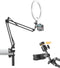 Phone Holder for Bed Desk, Flexible Camera Arm Desk Mount Clamp with