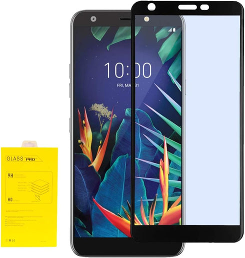 Full Glue Tempered Glass Screen Protector - Black, Compatible for LG Journey LTE L322DL, Neon Plus, Prime 2, Arena 2,