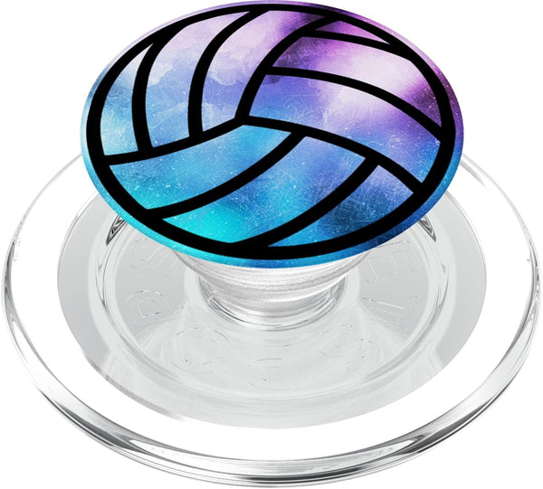 Volleyball Pop Socket Space Galaxy Watercolour, PopSockets PopGrip, Swappable Grip for Phones & Tablets
