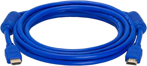 Cmple - HDMI Cable 10FT High Speed HDTV Ultra-HD (UHD) 3D, 4K @60Hz, 10 Feet Blue