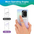Yolev 2pcs 360 Phone Ring Holder Stand Clear Butterfly Clear Phone Grip Finger Kickstand with Diamond Rotation Phones