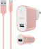 Belkin Mixit Metallic 2.4A Wall and Car Charger Bundle with 4-Foot Micro USB Cable for Android Phones - Rose Gold