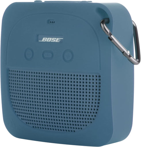 TXEsign Silicone Case for Bose SoundLink Micro, Waterproof Portable Speaker Protective Stand Up Case with Carabiner