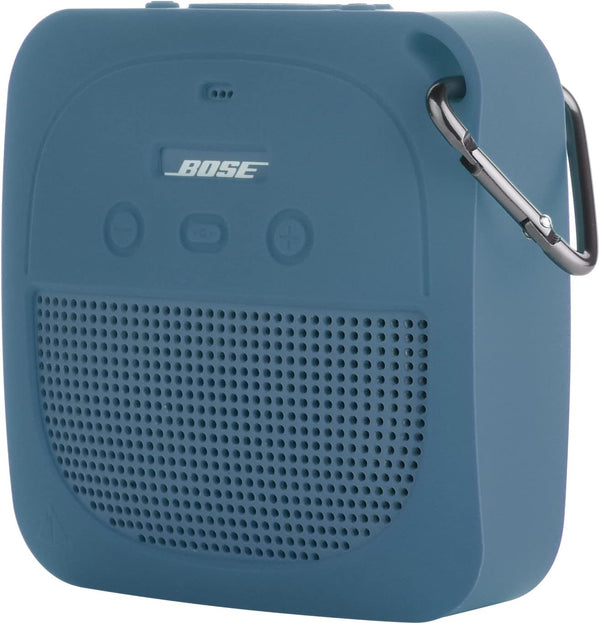 TXEsign Silicone Case for Bose SoundLink Micro, Waterproof Portable Speaker Protective Stand Up Case with Carabiner