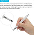 MECCANIXITY 12pcs Universal Replacement Stylus Pen Disc Fine Tips 7mm High Precision for 2 in 1 Capacitive Touch Screen