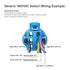 10-Pack,5.9" 5-Pin 16mm 5/8" Baomain Cable,Push Button Switch Wiring Harness Connector - Plug for ON/Off Switches