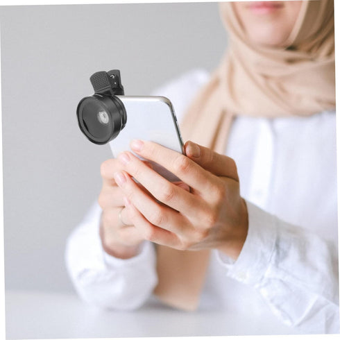 External Camera Mobile Phone Lens, 2 in 1 Macro Lens Clip, Professional Macro Lens with Universal Clip, Optical Glass