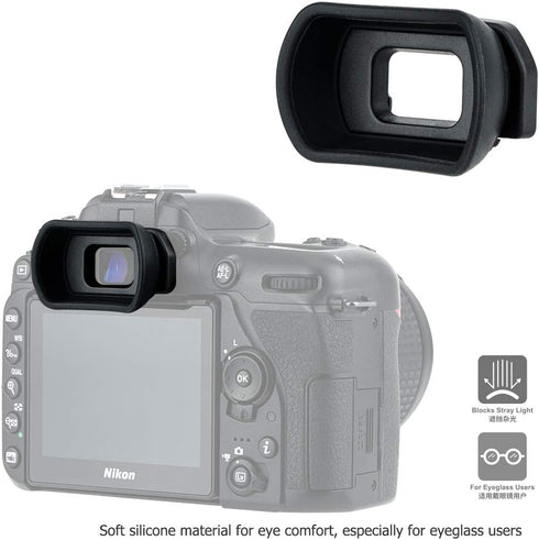 Soft Silicon Camera Viewfinder Eyecup for Nikon D780 D750 D610 D600 D7500 D7200 D7100 D7000 D5600