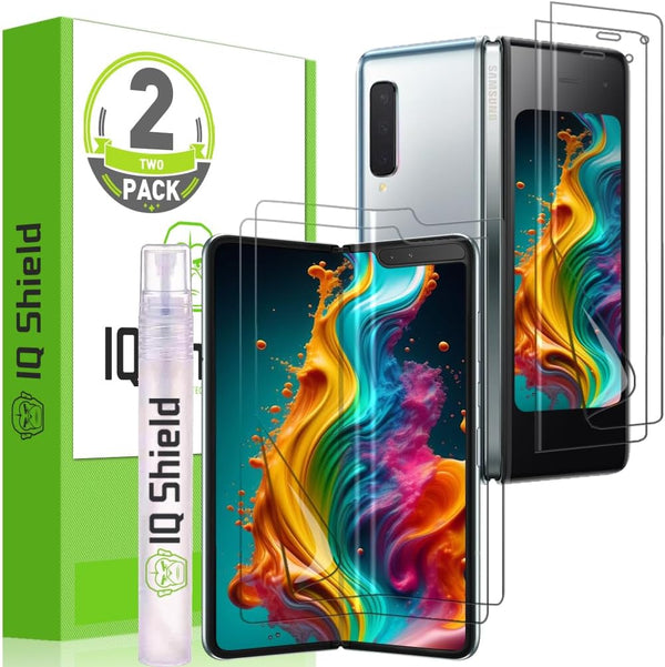 Samsung Galaxy Z Fold 4 IQShield Screen Protector (2-Pack) - Anti-Bubble Clear TPU Film for Ultimate Protection.