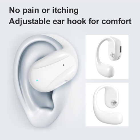 Wireless Headphones - Open Ear Headphones with Earhook - Bluetooth 5.2 Air Conduction Earbuds for Sports Running Workout