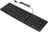 SUNGOOYUE Wired Keyboard, 104 Keys USB Interface Arabic Keyboard, ABS Office Keyboard for Desktop Computers (Black)