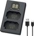 NP-FZ100 Camera Battery Charger, LP Dual USB Charger with LCD Display for Sony A6600, A9, A7 Series Cameras