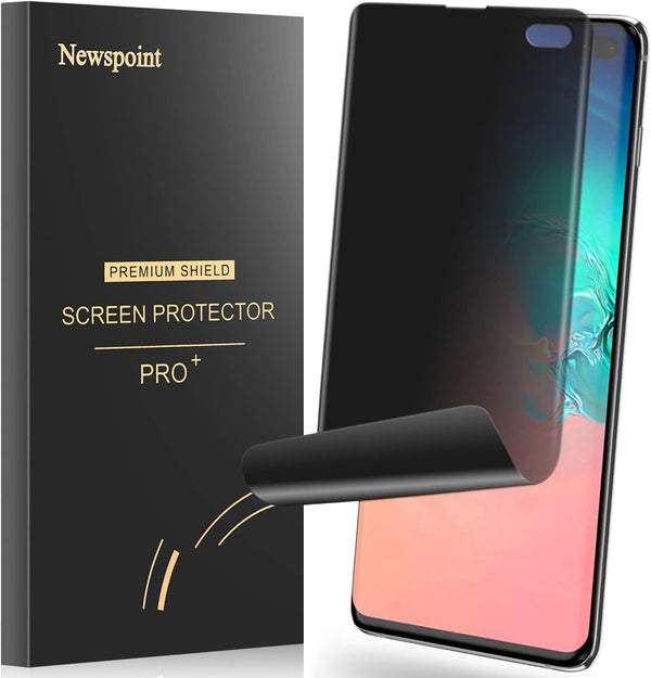 Galaxy S10 Plus Privacy Screen Protector, 2-Way Anti Spy Case Friendly Soft Film, Anti-Scratch Nano Shield