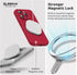 SURPHY iPhone 15 Pro Max Case (6.1 inch, 2023) - Liquid Silicone, MagSafe Compatible, Red + 2 Pack Screen Protector.