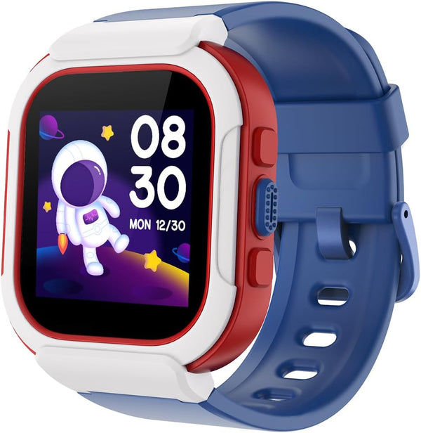 Smart Watch for Kids Girls Boys, Fitness Tracker with Pedometer, Heart Rate Monitor, IP68 Waterproof, Blue