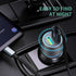 Rapid USB C Car Charger, Quick Charge 3.0 Dual USB 18W Fast Charger for Samsung Galaxy S23/S22/S21/Note 20/Ultra/10/Plus
