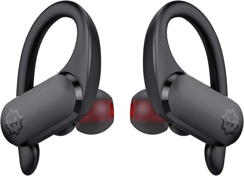 WixGear Sport Wireless Earbuds: Bluetooth 5.0, 30H playtime, touch control, sweat-proof, deep bass, charging case, mic.