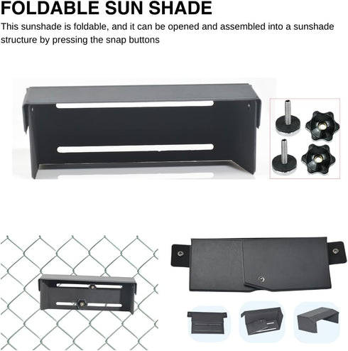 Fotoleey 360 14/13/12, 12/11 Magnetic Phone Fence Post Mount for Mevo Start- Quick Install, Adjustable with Weather