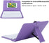 V BESTLIFE 7 Inch Universal Wireless Keyboard for Bluetooth 3.0 with PU Leather Case for Phones, Purple