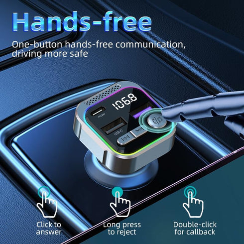 3 Port Fast Car Charger, PD30W & QC3.0 Cigarette Lighter Adapter for Rapid Charging Multiple Devices, Compatible with