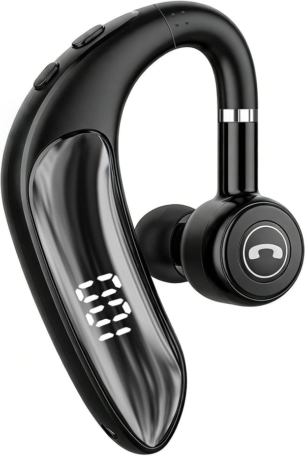 Bluetooth Headset V5.4, 23H Talk Time Wireless Headphone Cell Phone Earpiece with