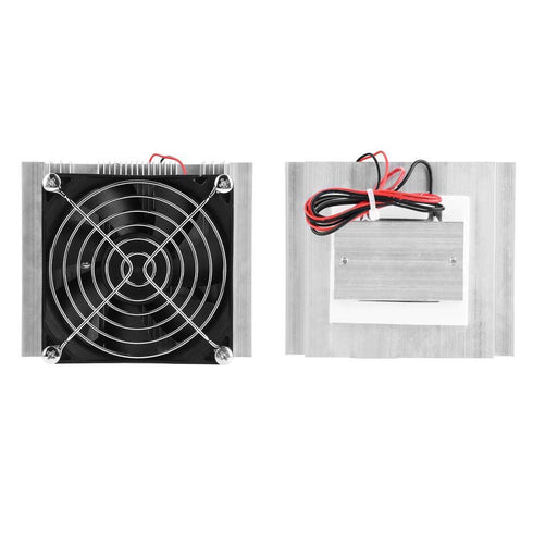 12V Semiconductor Refrigeration Module with Fan, DIY Cooling Device Peltier Cold Plate Cooler