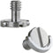 Haoge 1/4"-20 D-Ring Stainless Steel Mounting Fixing Screw for Quick Release Plate, Camera Tripod Monopod (Pack of 2)
