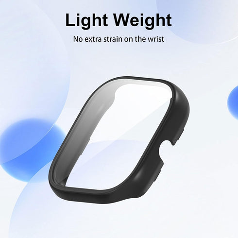 Screen Protector for Amazfit GTS 4 Mini Smartwatch, 2-Pack Hard PC Bumper Full Face Cover Accessories for Men Women