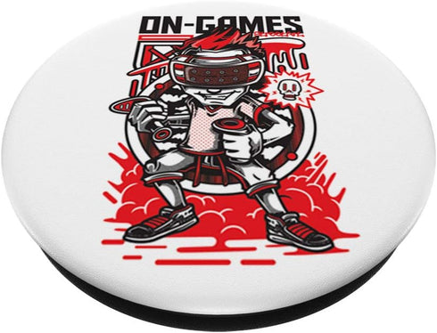 VR Virtual Reality Computer Gamer Player Online Games Gift PopSockets Grip and Stand for Phones and Tablets