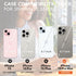 uCOLOR Compatible with iPhone 15 Pro Max 6.7" Wallet Case with Card Holder Slot Folio Flip Leather Kickstand Magnetic Clasp and RFID Blocking Design Cover 15PM 6.7 Inch (Almond Latte Polka Dot)