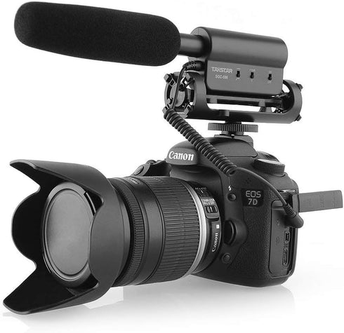 TAKSTAR SGC-598 Photography Interview Shotgun MIC Microphone for Nikon Canon DSLR Camera, 3.5mm Interface