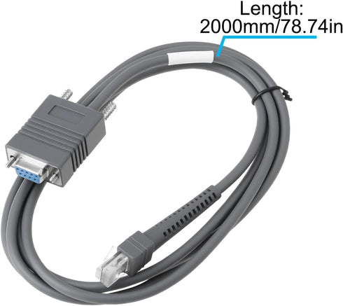 9-pin CBA-R01-S07PAR LS2208 RS232 (2 SING F LTD Barcode Scanner Serial Cable Compatible with Symbol Meters)