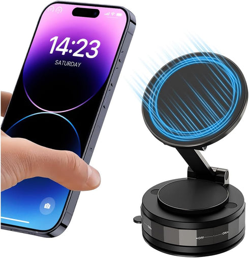TNAIYH Vacuum Magnetic Car Phone Holder, 360 Adjustable Vehicle Dashboard Cell Phone Mount