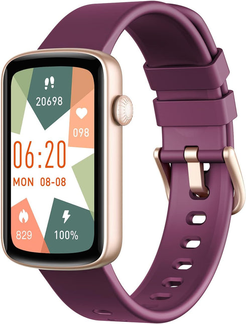Smart Watches for Women, LYNN2 Fitness Tracker Watch Compatible with iPhone Android, Heart Rate Monitor, Waterproof