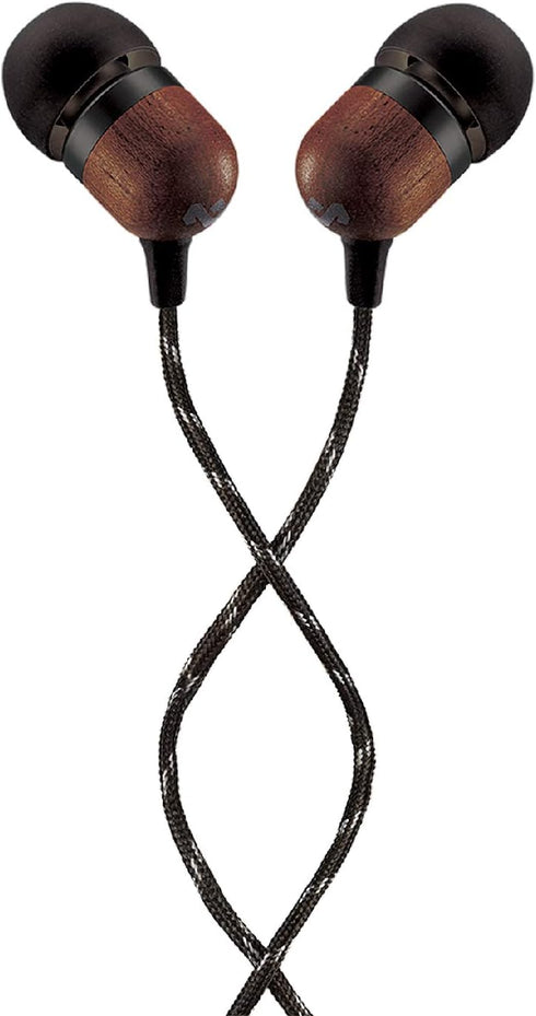 House of Marley Smile Jamaica Wired Earphones, Noise Isolating Design, Sustainable Materials, Signature Black