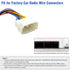 20Pin Aftermarket Radio Wiring Harness Adapter Compatible with Honda Suzuki Acura ISO Car Stereo Wire Harness Cable