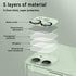 Korecase 2 Pack iPhone 12 Camera Lens Protector, 9H Hardness Tempered Glass, Aluminum Metal, Bubble Free - Black