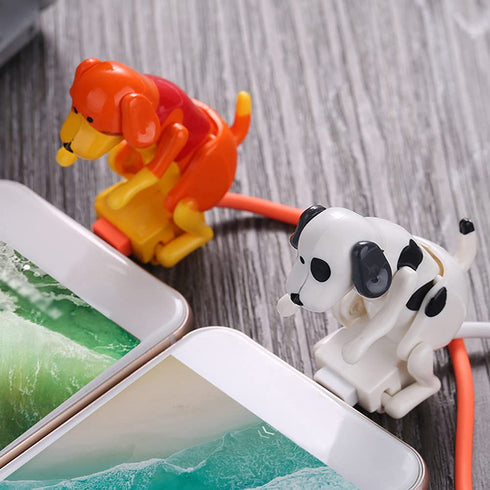 ikasus Funny Humping Dog Fast Charger Cable, Smartphone USB Cable Charger for iPhone, Android, USB Type C